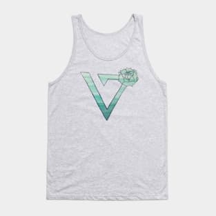 Teal Ombre Seventeen Tank Top